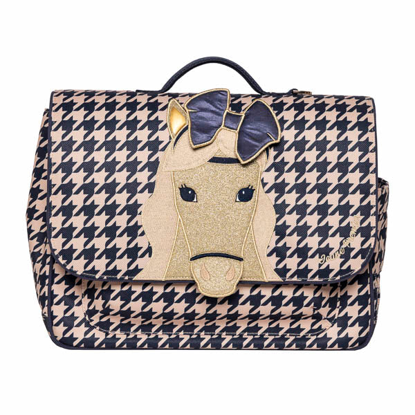 It Bag Midi - Houndstooth Horse