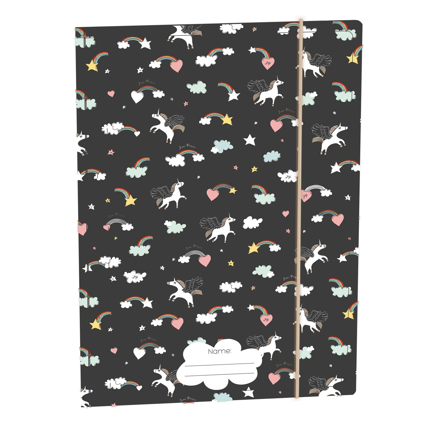 Elastic File Folder - Rainbow Unicorn